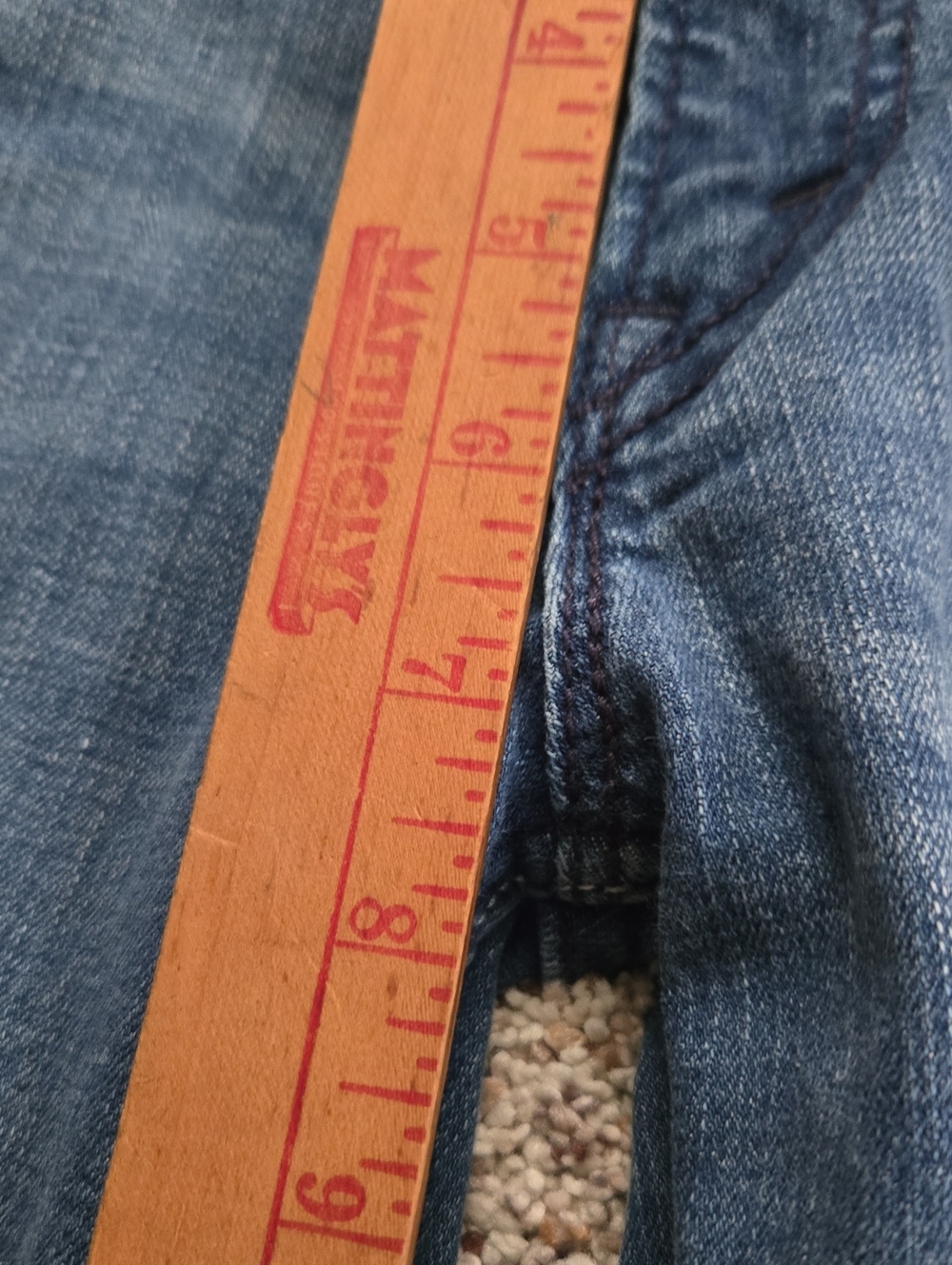 Women's 524 Too Superlow Blue Flare Jeans Size 9 29x32 - Picture 6 of 9
